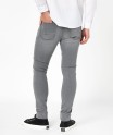 Jean homme skinny taille haute en coton stretch
